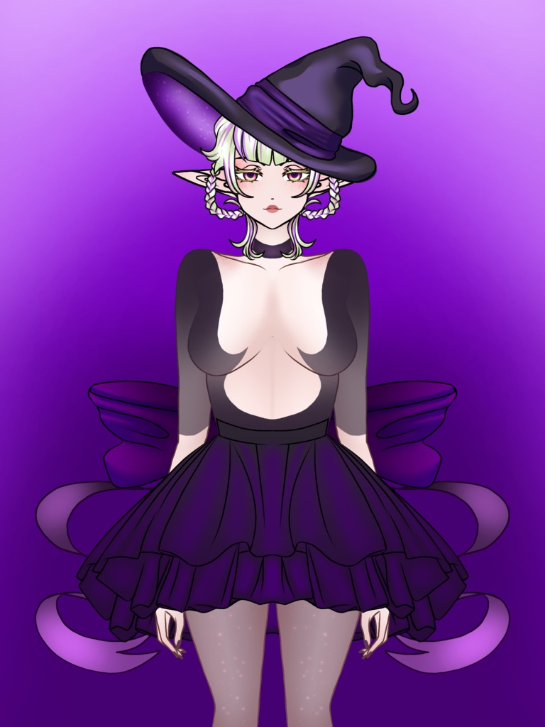 (VTUBER) Cute Witch 2D Model