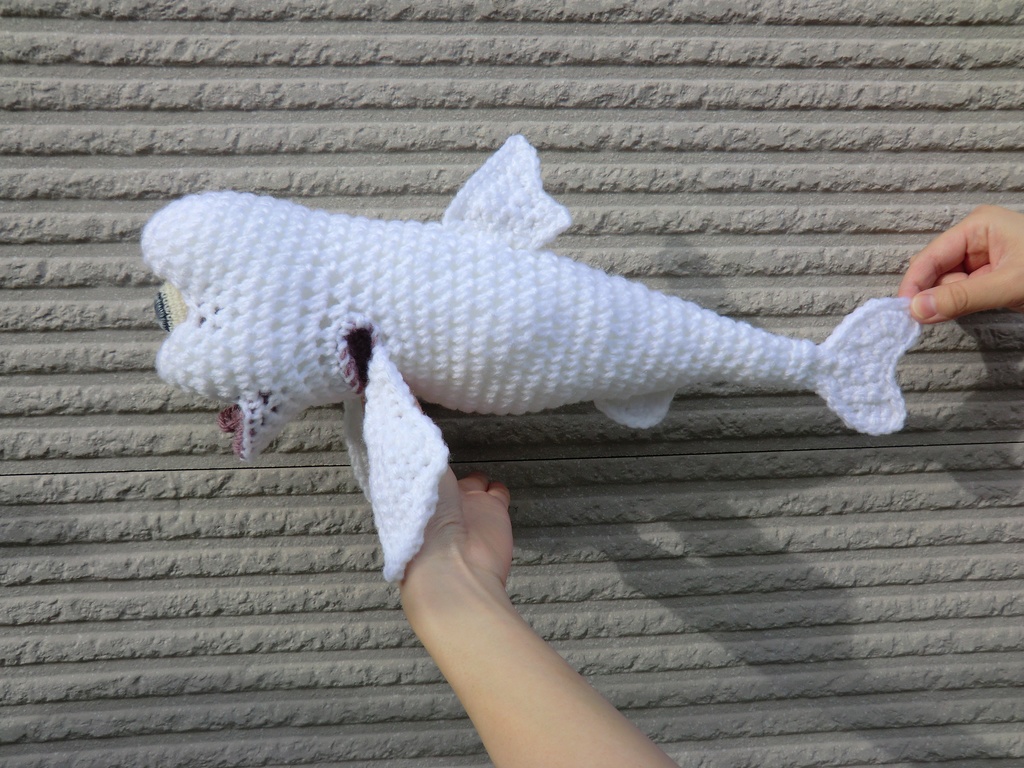 奇形サメの胎児 あみぐるみ