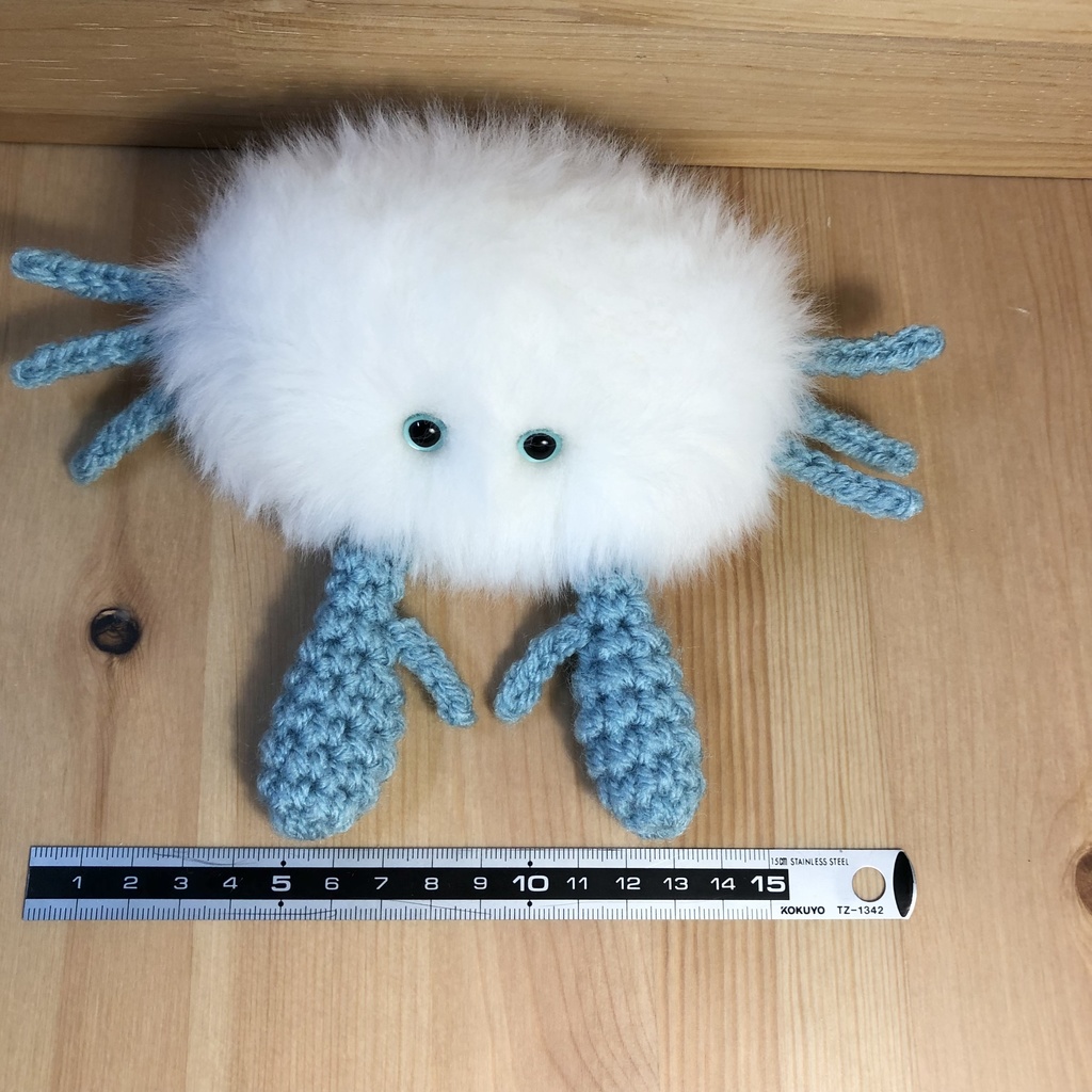 毛ガニの赤ちゃん めに