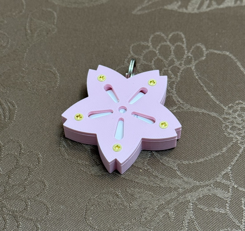 Air tag ケース(桜)　stlデータのみ