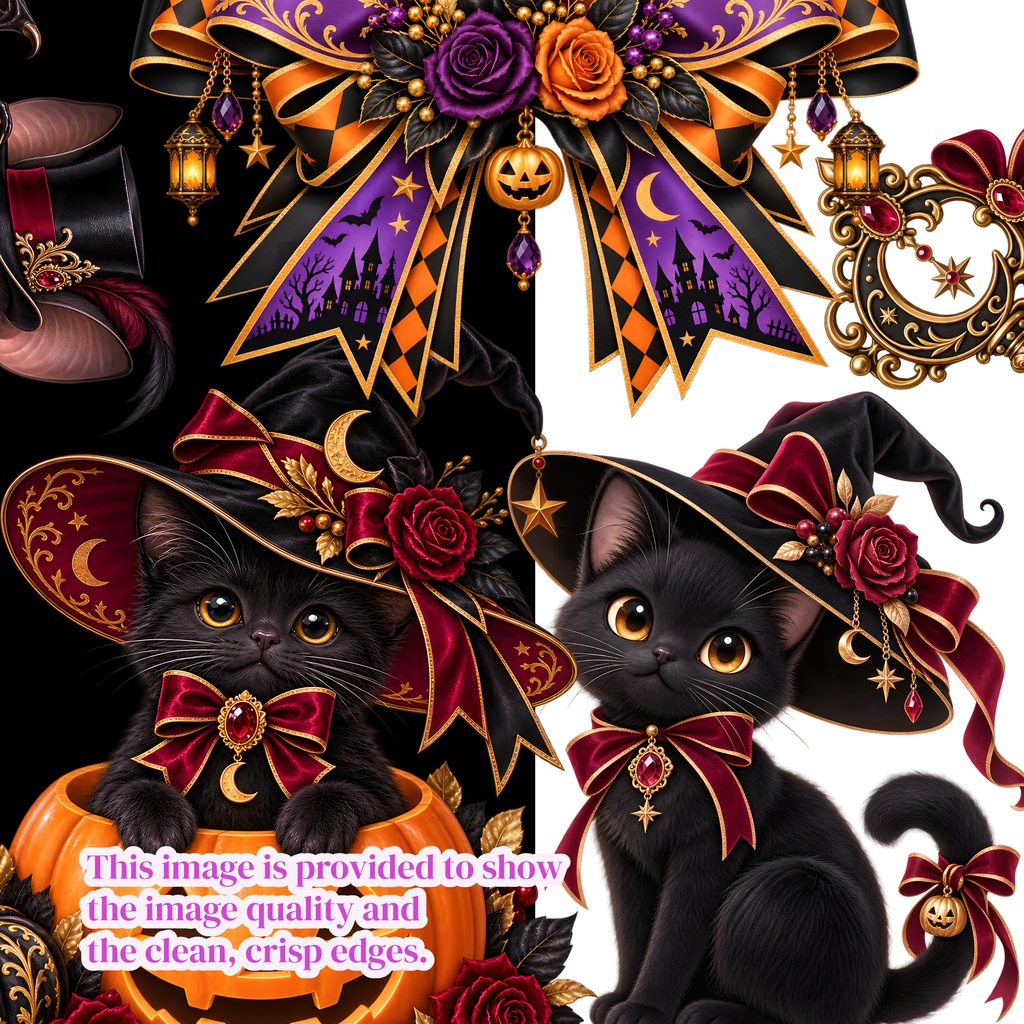 ハロウィンクリップアート 25点セット PNG