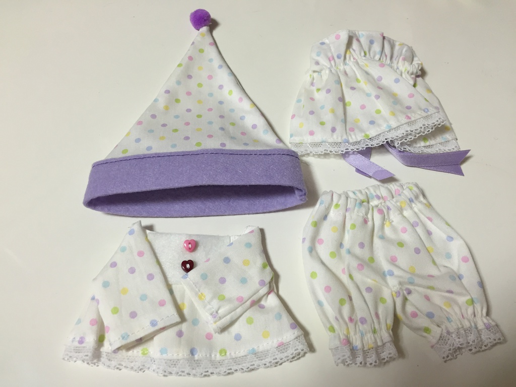 紫パジャマ４点セット