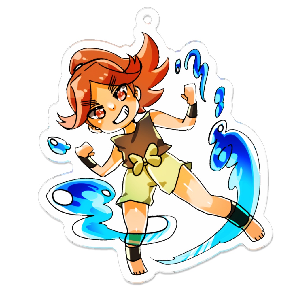 夏休み作兵衛アクリルキーホルダー