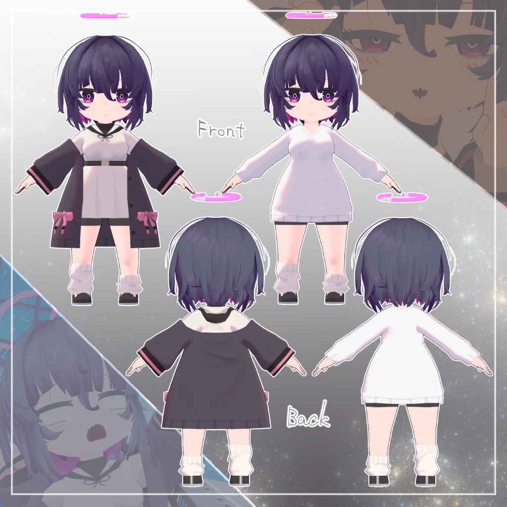 オリジナル3Dモデル「あまのよどみ_SD」+Quest対応版