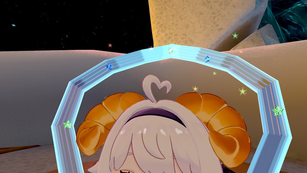 【VRChatアバター用】星の羽衣 Starry cloak of feather