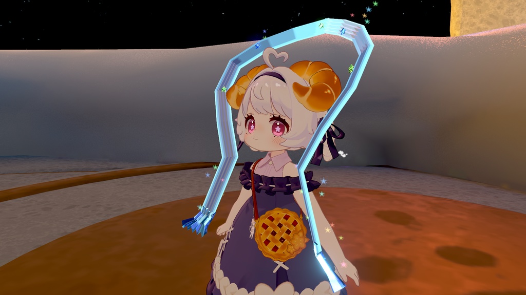 【VRChatアバター用】星の羽衣 Starry cloak of feather