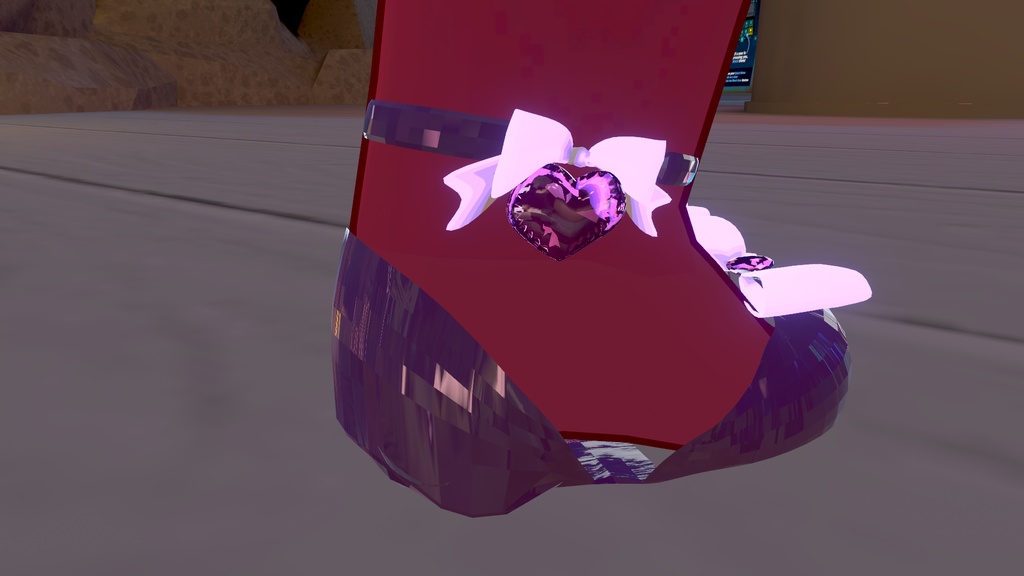 【無料配布】コロネちゃん用リボンシューズ