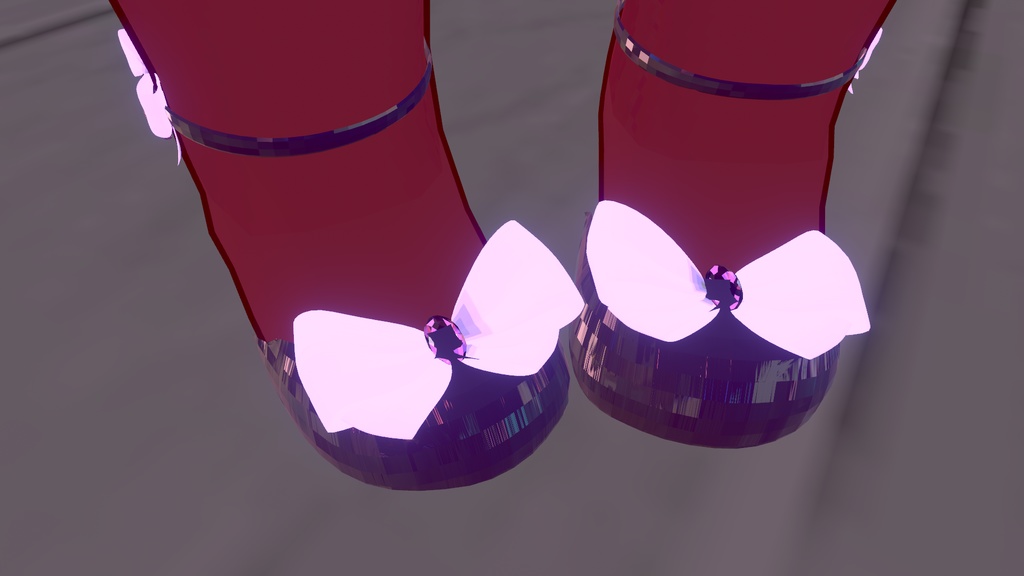 【無料配布】コロネちゃん用リボンシューズ