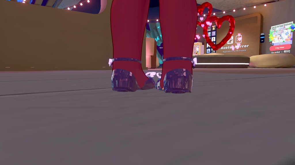 【無料配布】コロネちゃん用リボンシューズ