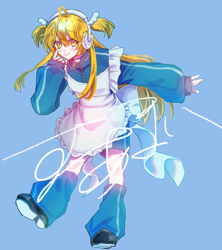 【立ち絵】ジャージメイドの子