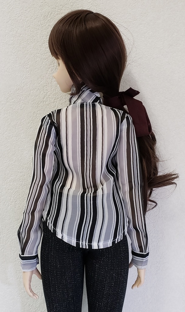 1/3サイズ:ストライプYシャツ