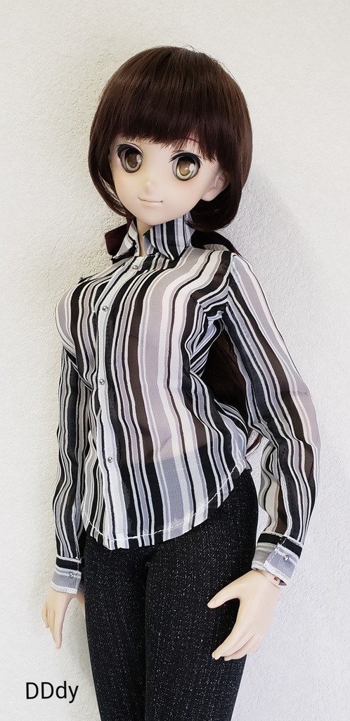 1/3サイズ:ストライプYシャツ