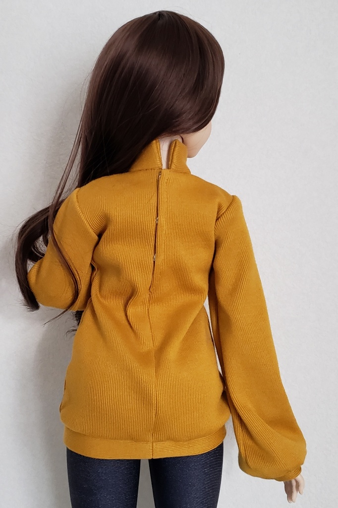 1/3サイズ:ハイネックビショップスリーブ