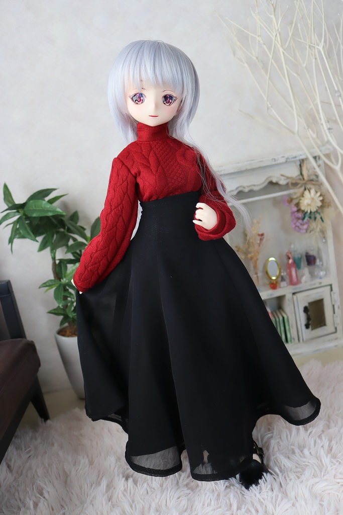 1/4サイズ:フレアロングスカート