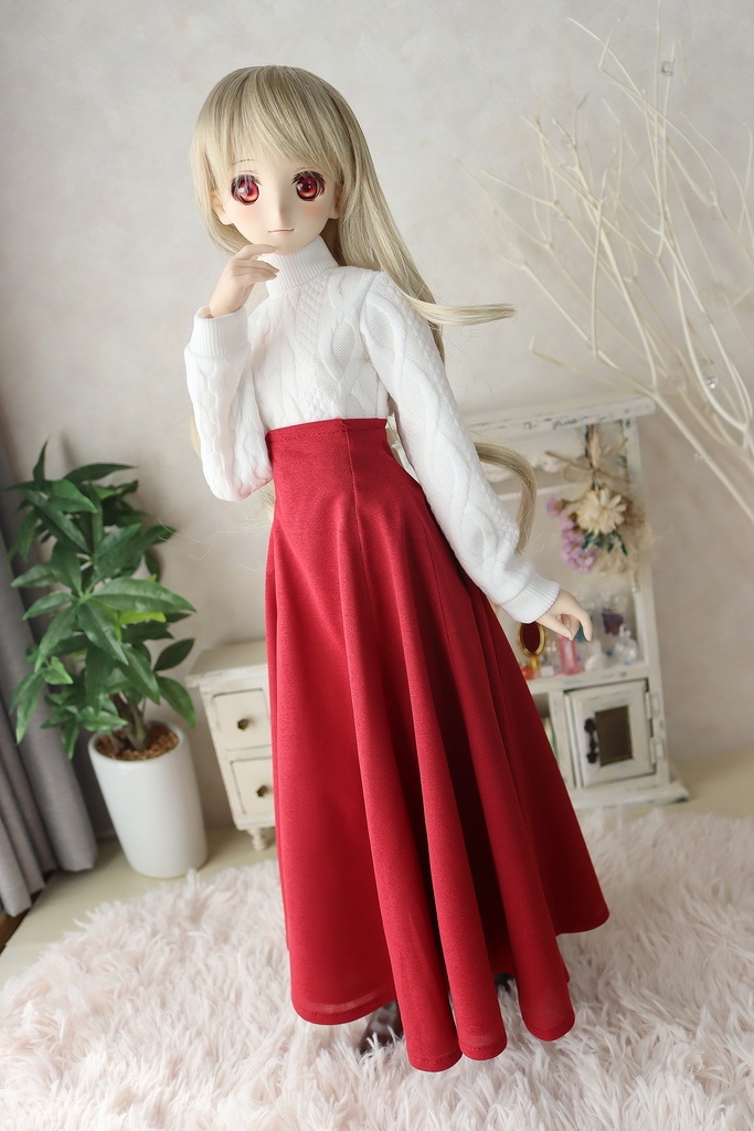 1/3サイズ:フレアロングスカート