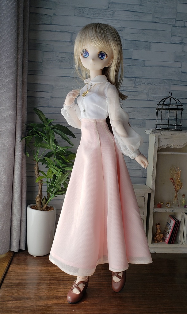 1/4サイズ:パフスリーブシャツ