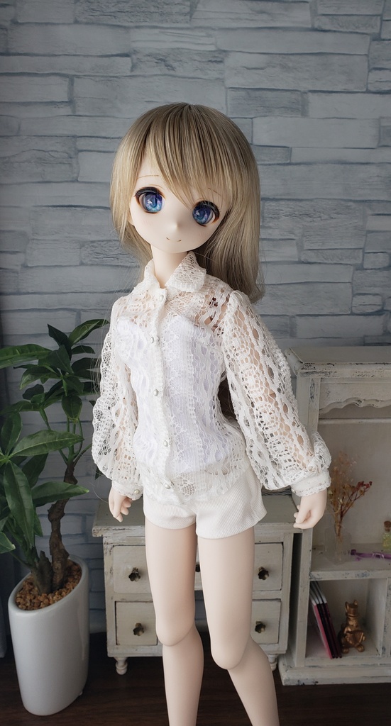 1/4サイズ:パフスリーブシャツ