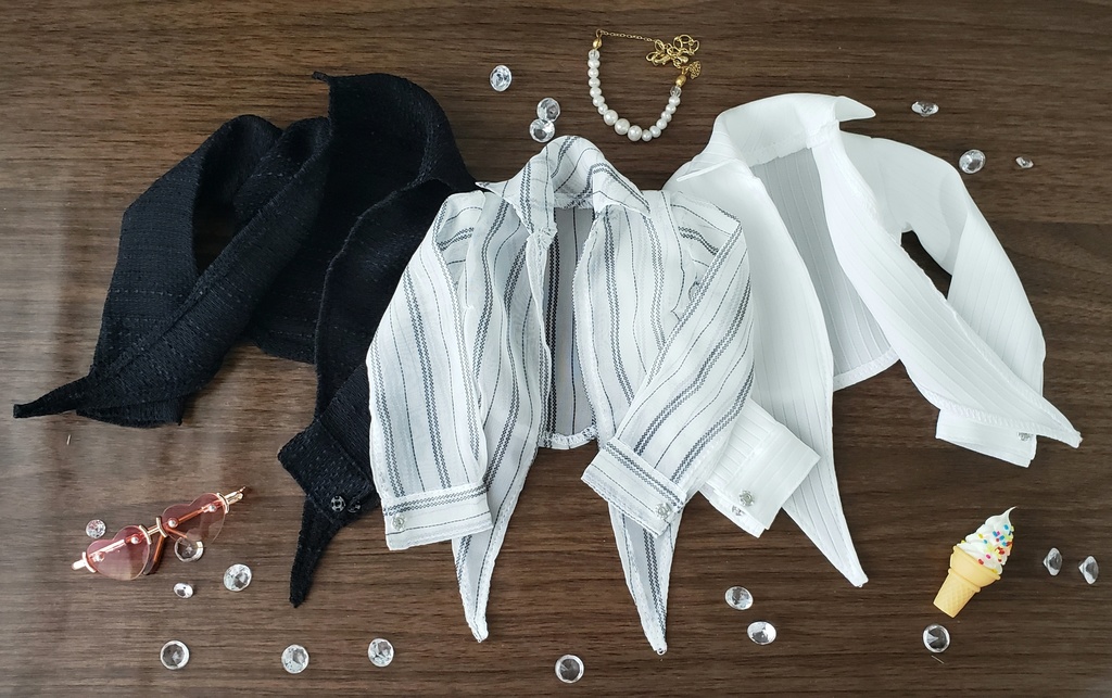 1/4ｻｲｽﾞ:前しばりシャツ