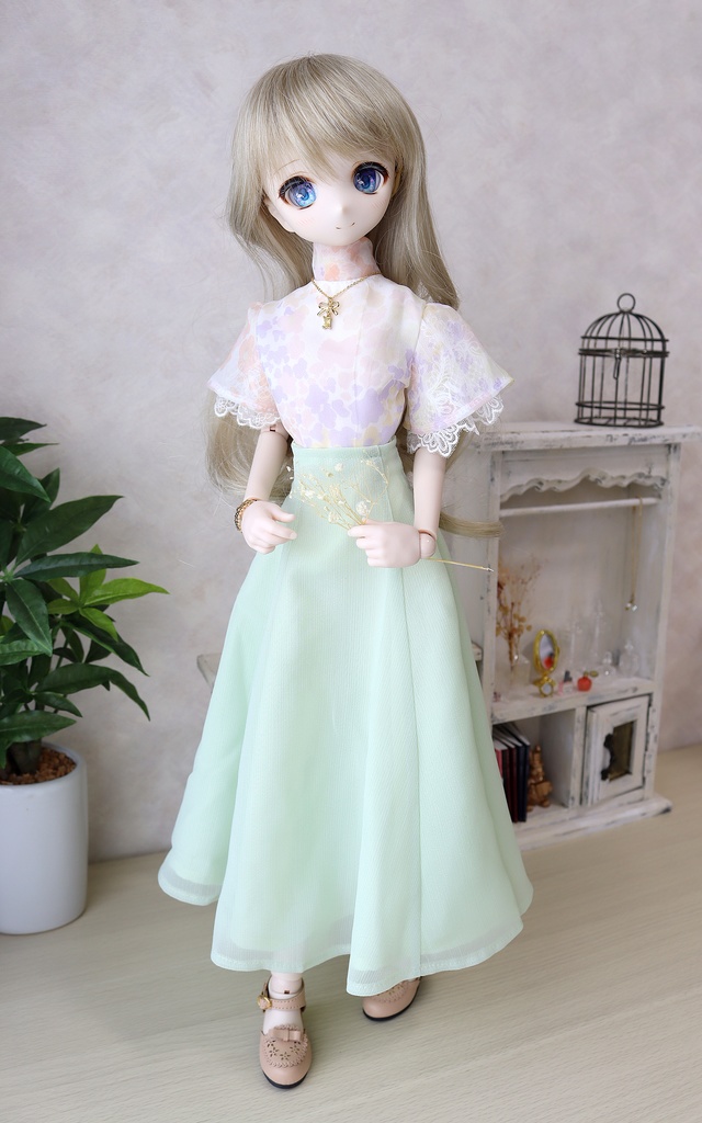 1/4サイズ:スタンドカラーシャツ