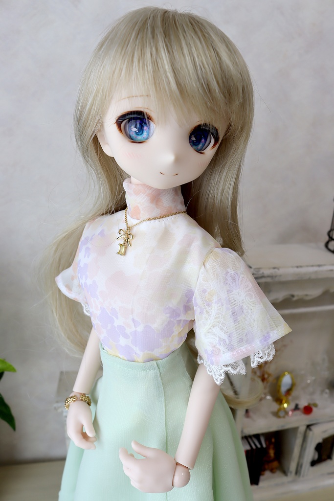 1/4サイズ:スタンドカラーシャツ