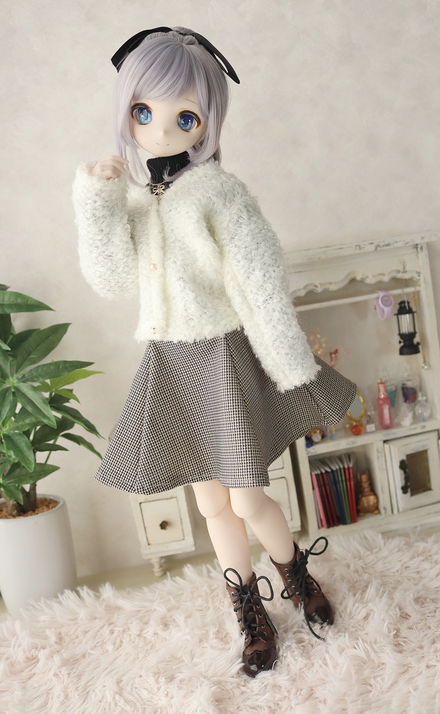 1/4サイズ:もこもこカーデ