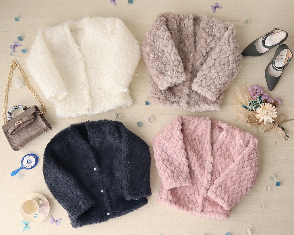 1/4ｻｲｽﾞ:もこもこカーデ