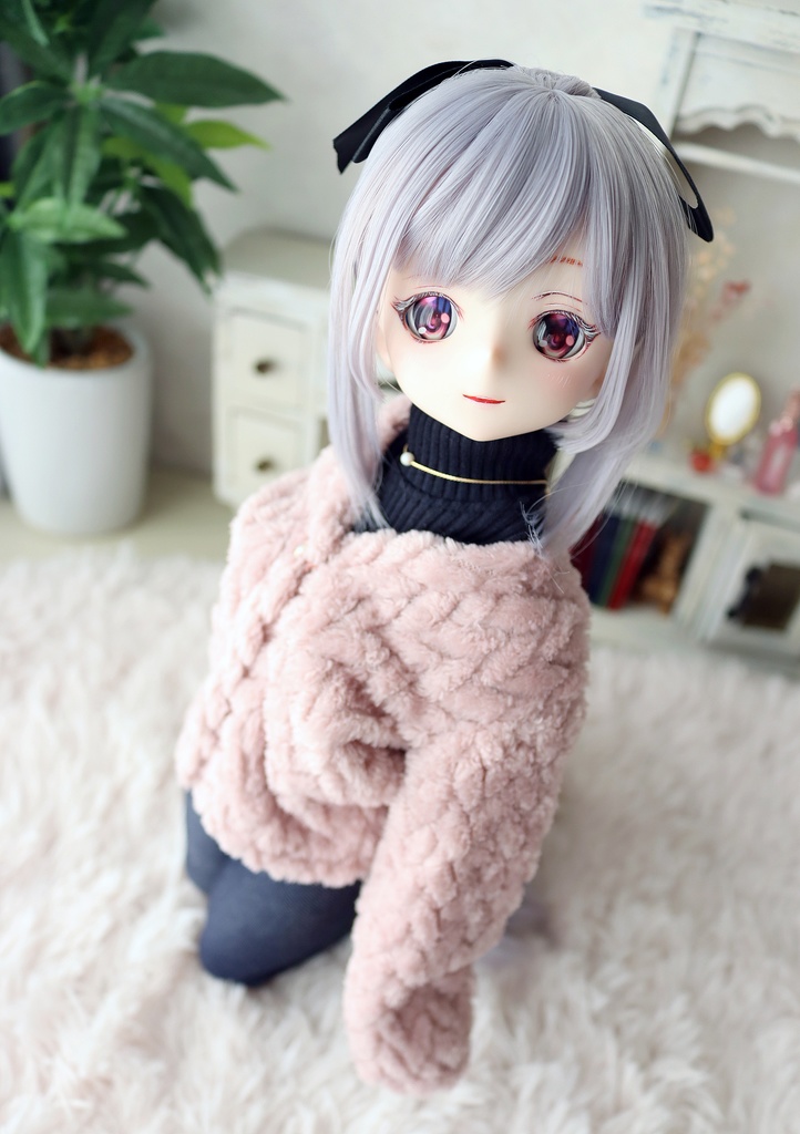 1/4サイズ:もこもこカーデ