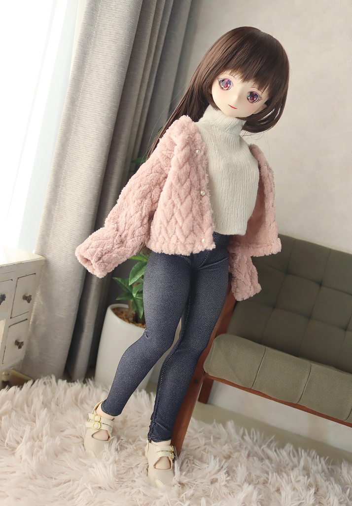 1/4サイズ:もこもこカーデ