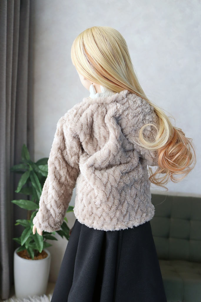 1/3サイズ:もこもこカーデ