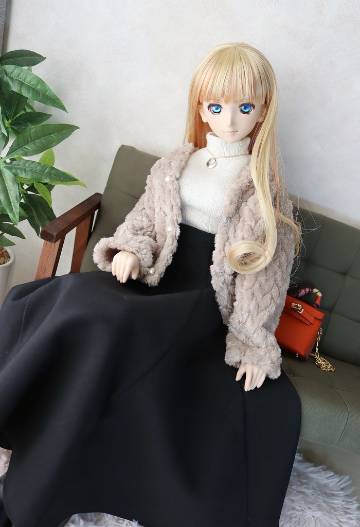 1/3サイズ:もこもこカーデ