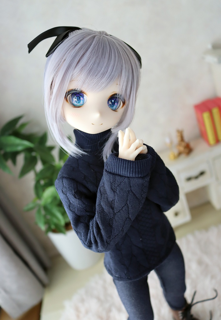 1/4サイズ:タートルネックセーター