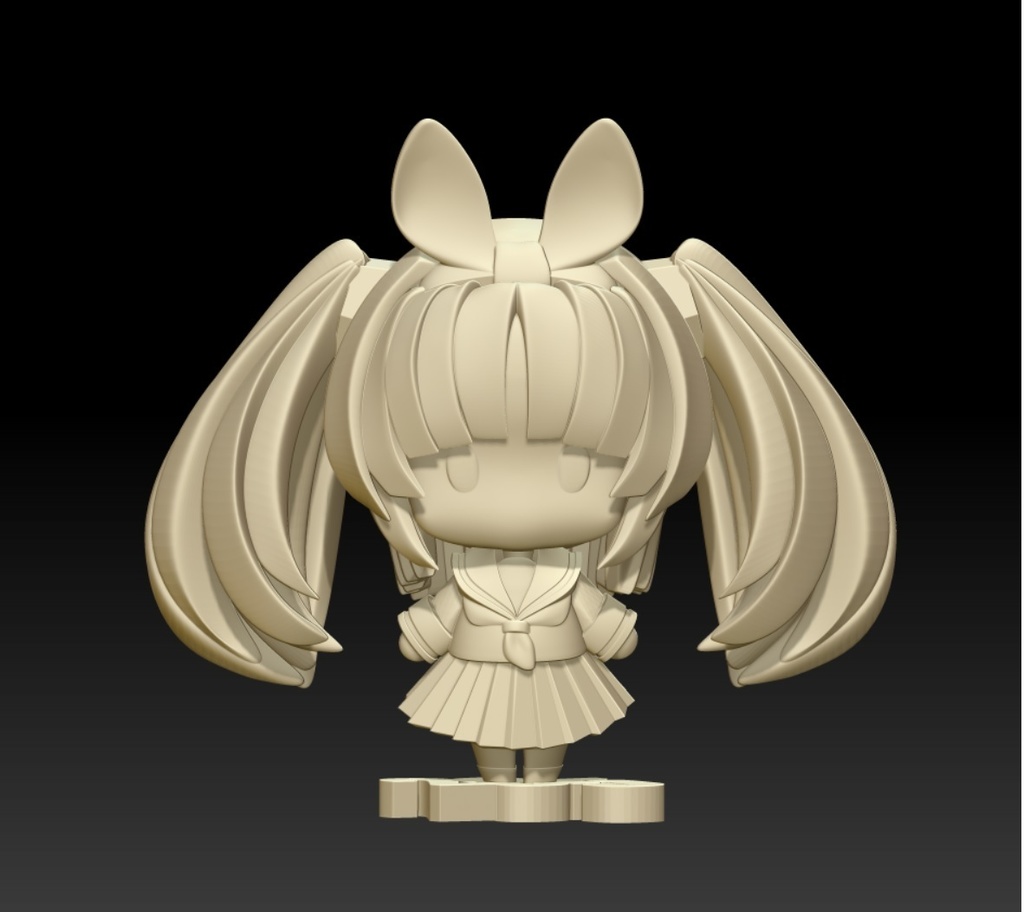 3D工房そよかぜ版 デフォロメ・ニパ子 (3Dプリンタ出力品)