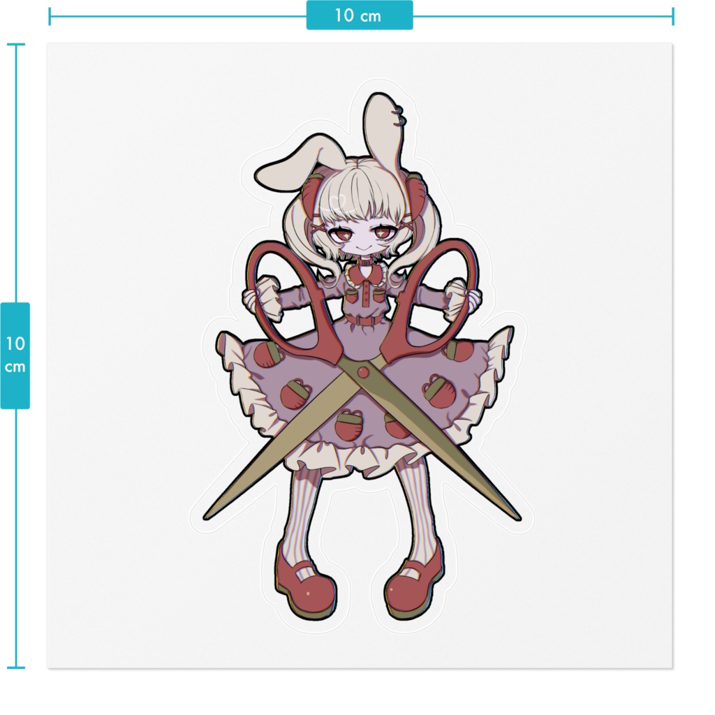 兎鋏ステッカー