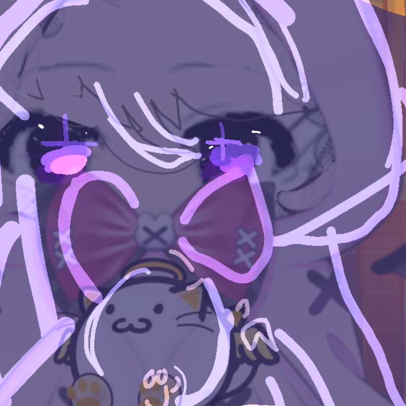 My vtuber model! (With accessories and glowing)