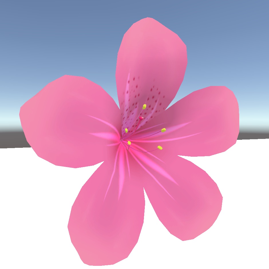 ツバキ 3Dモデル (.fbx+unitypackage)