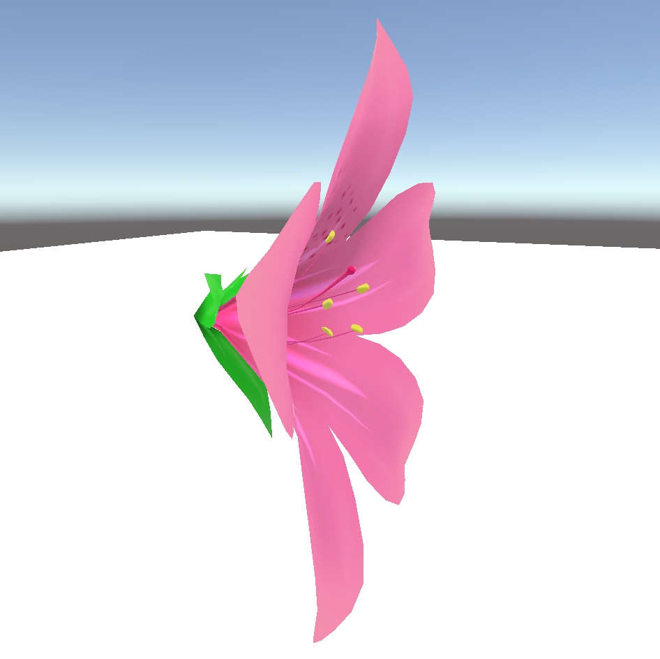 ツバキ 3Dモデル (.fbx+unitypackage)