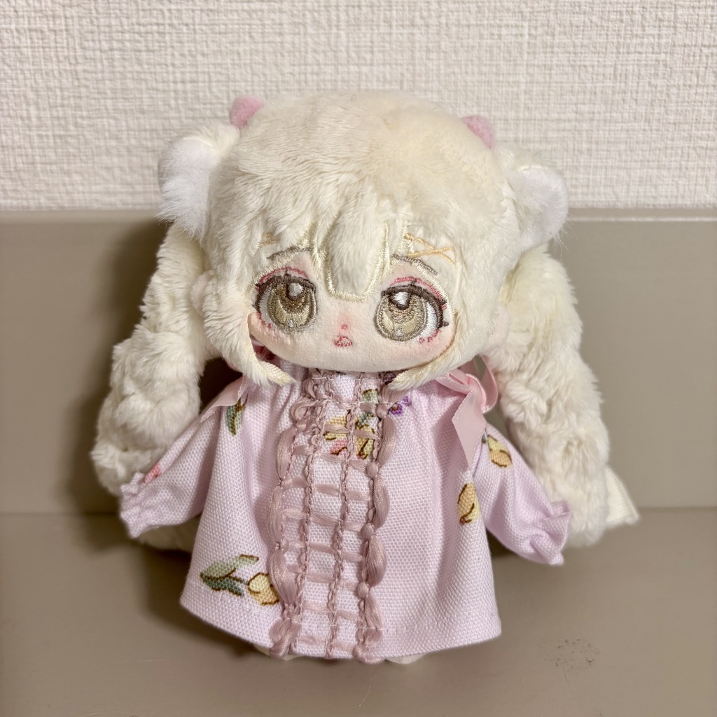 桃色リボンスモック