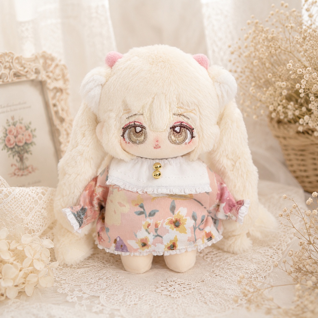 春色花柄スモック