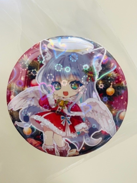 クリスマス缶バッジ58mm 3点お纏めセット(ホログラム柄4種・ノーマルタイプから選べるタイプ)