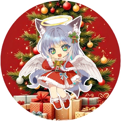 クリスマス缶バッジ57mm　③　個別タイプ　(ホログラム柄4種・ノーマル１種タイプから選べるタイプ)