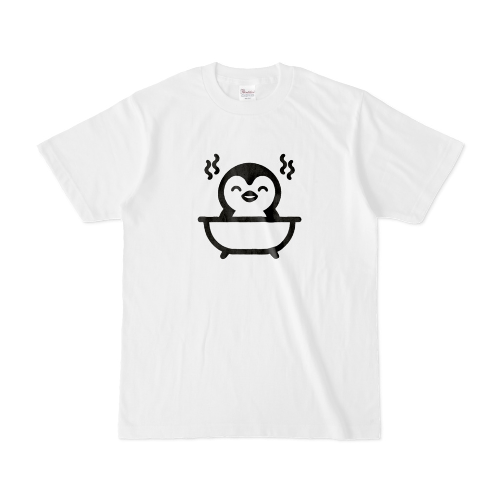 風呂に入るペンギン