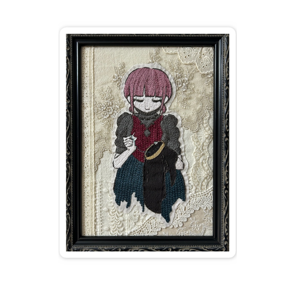 「肖像」スマホステッカー