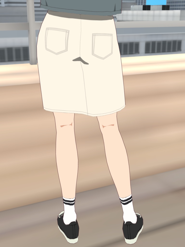 台形スカート-IVORY