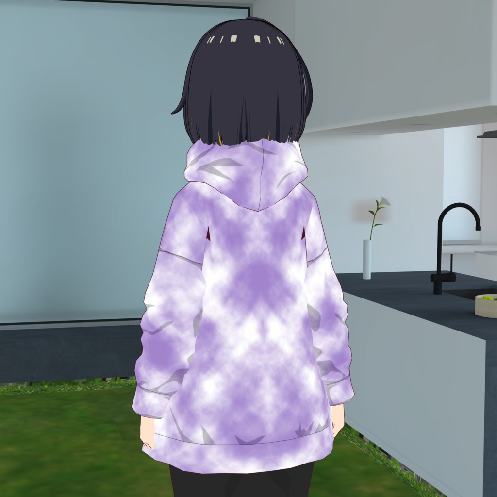 タイダイパーカー-PURPLE