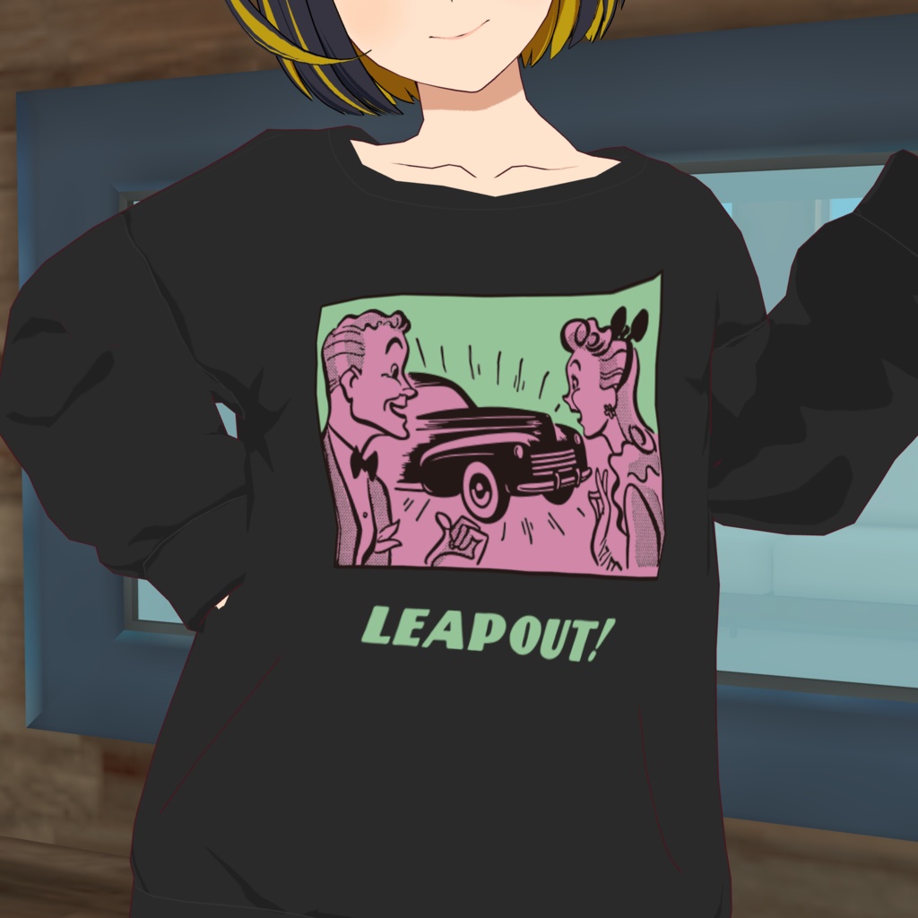 イラストスウェット/LEAPOUT!