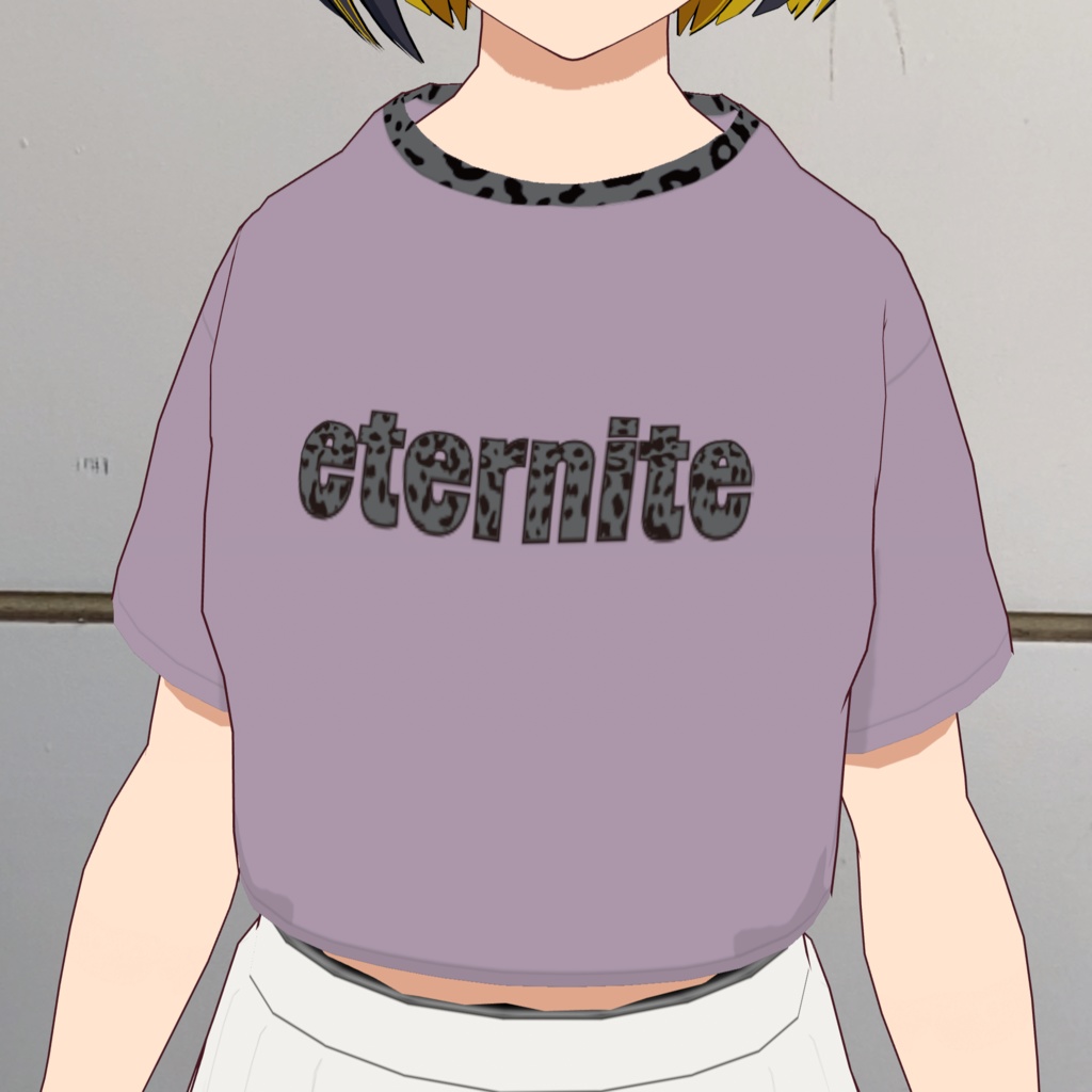 リンガーショートTシャツ/レオパード