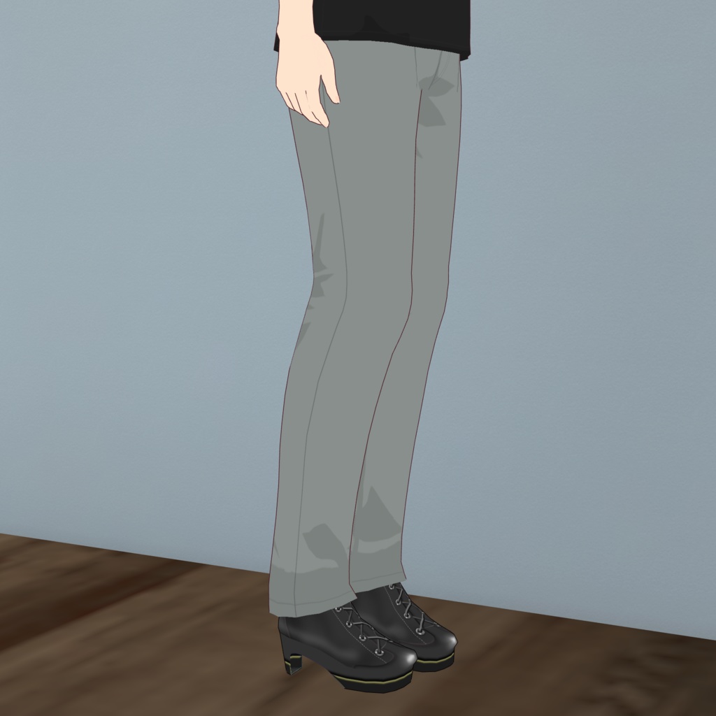 カラーテーパードパンツ-MOS GREEN