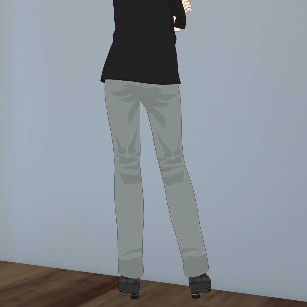 カラーテーパードパンツ-MOS GREEN