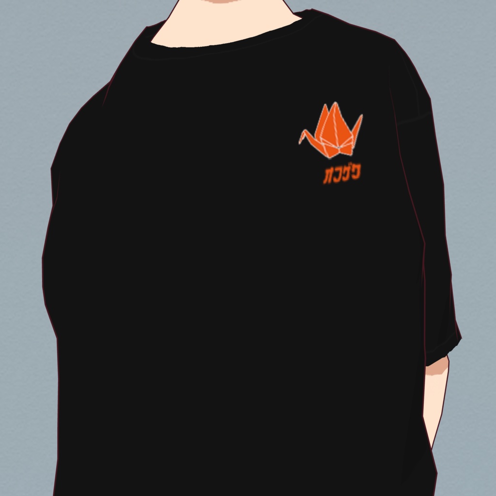 【ゆびが1ぽん】牛柄オフザケTee