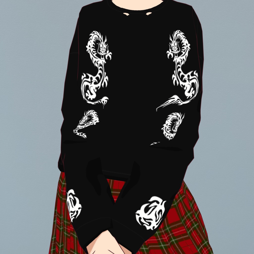 【ゆびが1ぽん】ドラゴンタトゥーロンTee